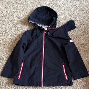 Hunter for Target Kids Rain jacket in Black with Red Zipper